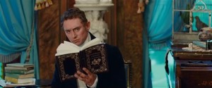 Our first glimpse of the Mr Darcy character (played by JJ Feild)