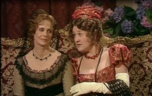 Mrs Jennings (on the right) and Mrs Dashwood